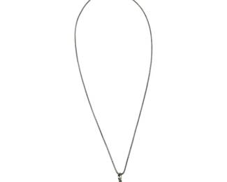 Sterling Silver Opal Necklace