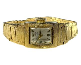 14kt Yellow Gold Altair 17 Jewels Manual Ladies Watch