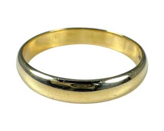 14kt Yellow Gold Mens Polished Wedding Band