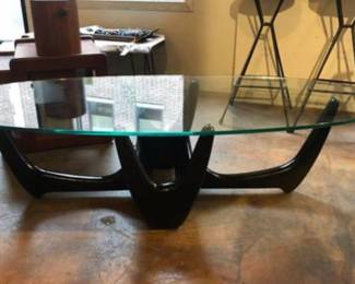 Glass coffee table