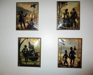 Reverse Painted on glass Art