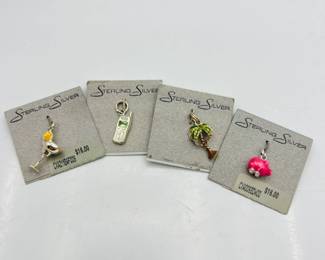 Sterling Silver Charms Lot