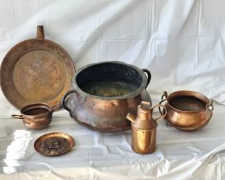 Vintage Copper Kitchenware Set-