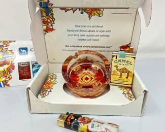 Vintage 1990s Collectors Camel Signature Blend Ashtray Set- Unused