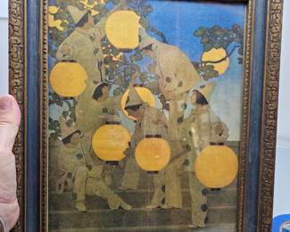 Framed Print of "The Lantern Bearers" by Maxfield Parrish