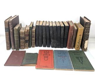 - Assorted Antique Books Including 9 of the 10 "World's Best 100 Short Stories" 1920's Series