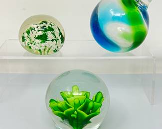 Colorful Art Glass Paperweights