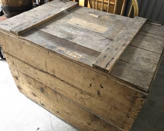 Large Vintage Solid Wood Storage Crate - Rustic but solid