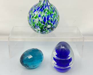 Colorful Art Glass Paperweights