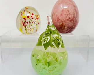 Colorful Art Glass Paperweights
