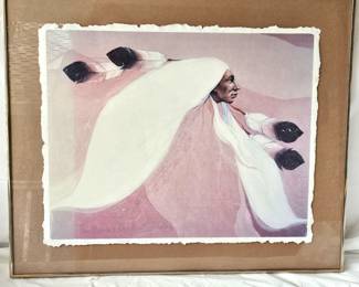 Frank Howell Lithograph "New Mexico Clay" on Art Paper and Beautifully Framed 29" x 24"