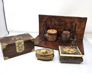 Jewelry, Music and Trinket Boxes- Fun Bank, Secret Trunk, Antique Shelf…