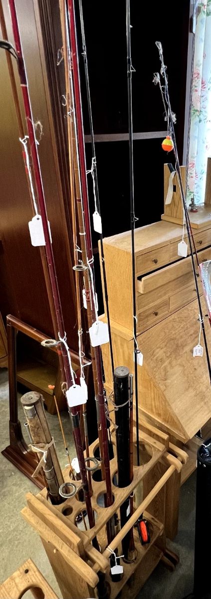 Fishing rods, storage