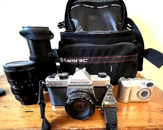 Pentax and Cool pix cameras