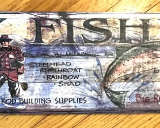 Fly fishing sign