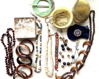 Jewelry, wood, bone, etc