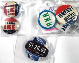 Pin back buttons