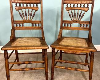 Cane bottom chairs