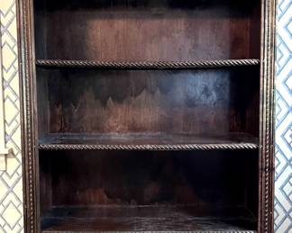 Nicely trimmed bookcase