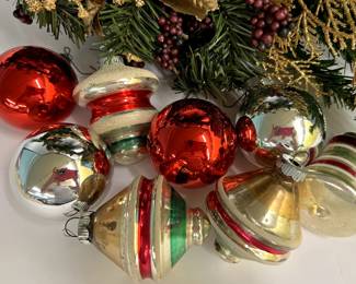 Vintage glass ornaments