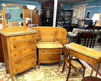 Antique maple bedroom furniture
