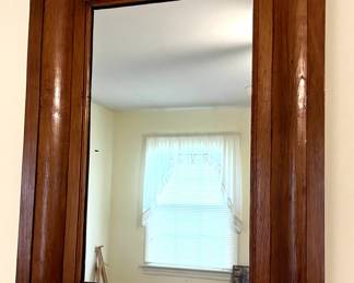 Antique framed mirror