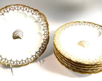 Gold rim fine china
