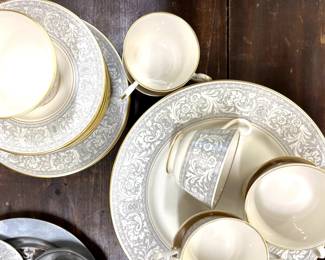Vintage Franciscan fine china, "Renaissance Grey"