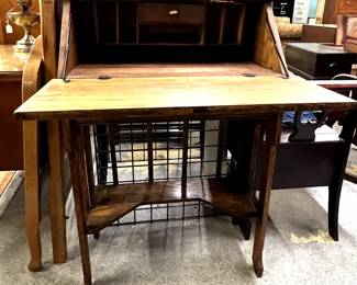 Slant top writing desk