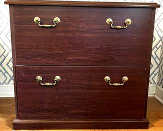 Wood filing cabinet