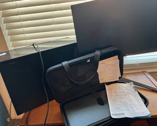 HP Office Jet/ 250 Mobile All in one series.....Ultra Gear Monitor 240.....PS WJ4000 Samsong Speaker/wireless sub-woofer....There are also two very nice TVs