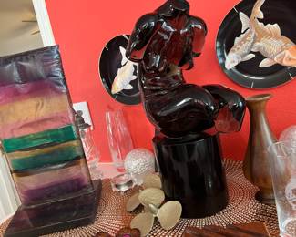 Beautiful glass of women figure