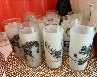 Set of Bering Sea Originals Frosted glasses