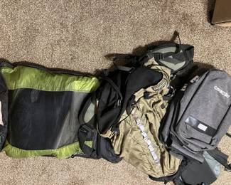 High end camping gear:Nemo Tent for 3....Dana Design Terraplane/M......Pedago E-bike saddlebags....other camping items...Coleman airbed, Sierra Design tents....