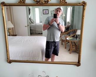 Vintage Ornate Italian Gold Framed Mirror
