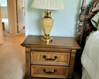 Vintage Italian Neo-Classic Bedroom Set from the Velero Collection (includes Headboard, 2 nightstands with drawers, and full size dresser)