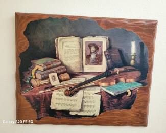 Vintage Vue d"Optique still life titled "Treasured Memories"
