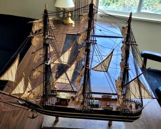 Vintage Model of the HMS Bounty (Famously known for the 1789 mutiny led by Fletcher Christian against Captain William Bligh)