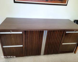 Matching Vintage Mid-Century Office Credenza