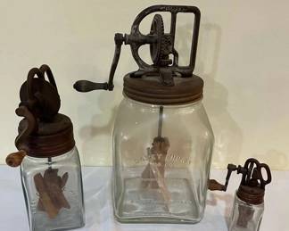 3 Antique Dazey Churns