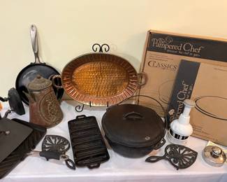Cast Iron, Pampered Chef, Caphalon More