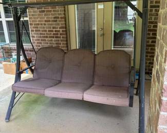 Metal Framed Glider Swing