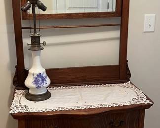 Antique Wash Stand Lamp