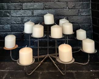 Iron Fireplace Candelabra 