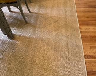 Crate & Barrel Island Chevron Rug - 9' x 12'