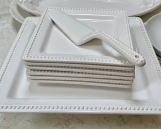 Real Home Cake Server & Plates