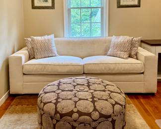 Custom Upholstered Ottoman