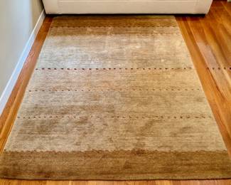 Wool Area Rug (brown, tan)