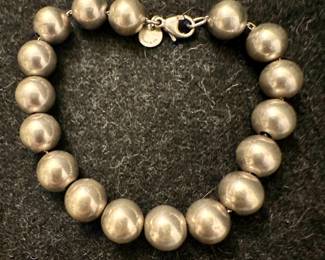 Tiffany and Company, Sterling silver bead bracelet