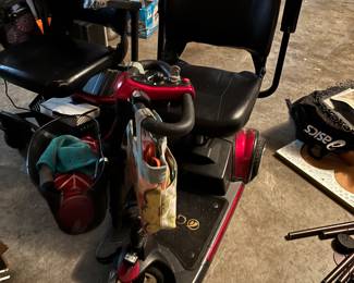 Golden scooter and electric wheelchair both working great